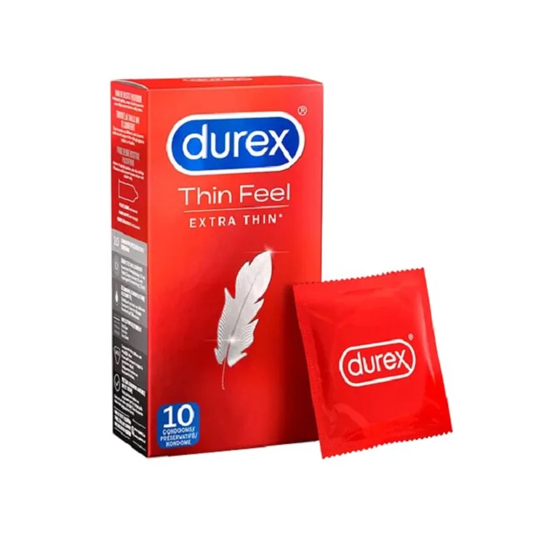 Durex Thin Feel Extra Thin 10 szt - ultracienkie prezerwatywy lateksowe