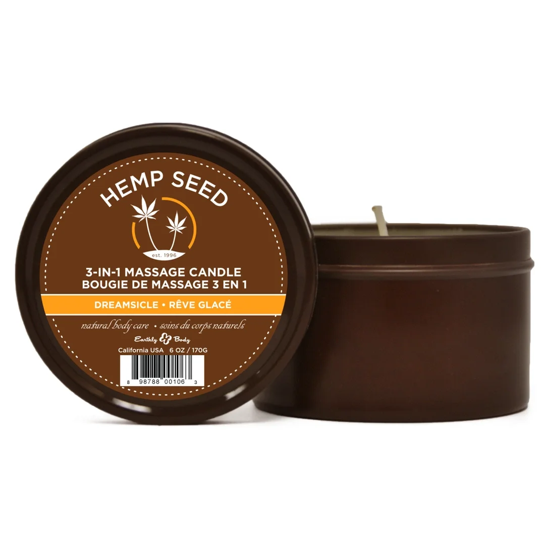 Earthly Body Świeca do masażu Dreamsicle 170g naturalne olejki