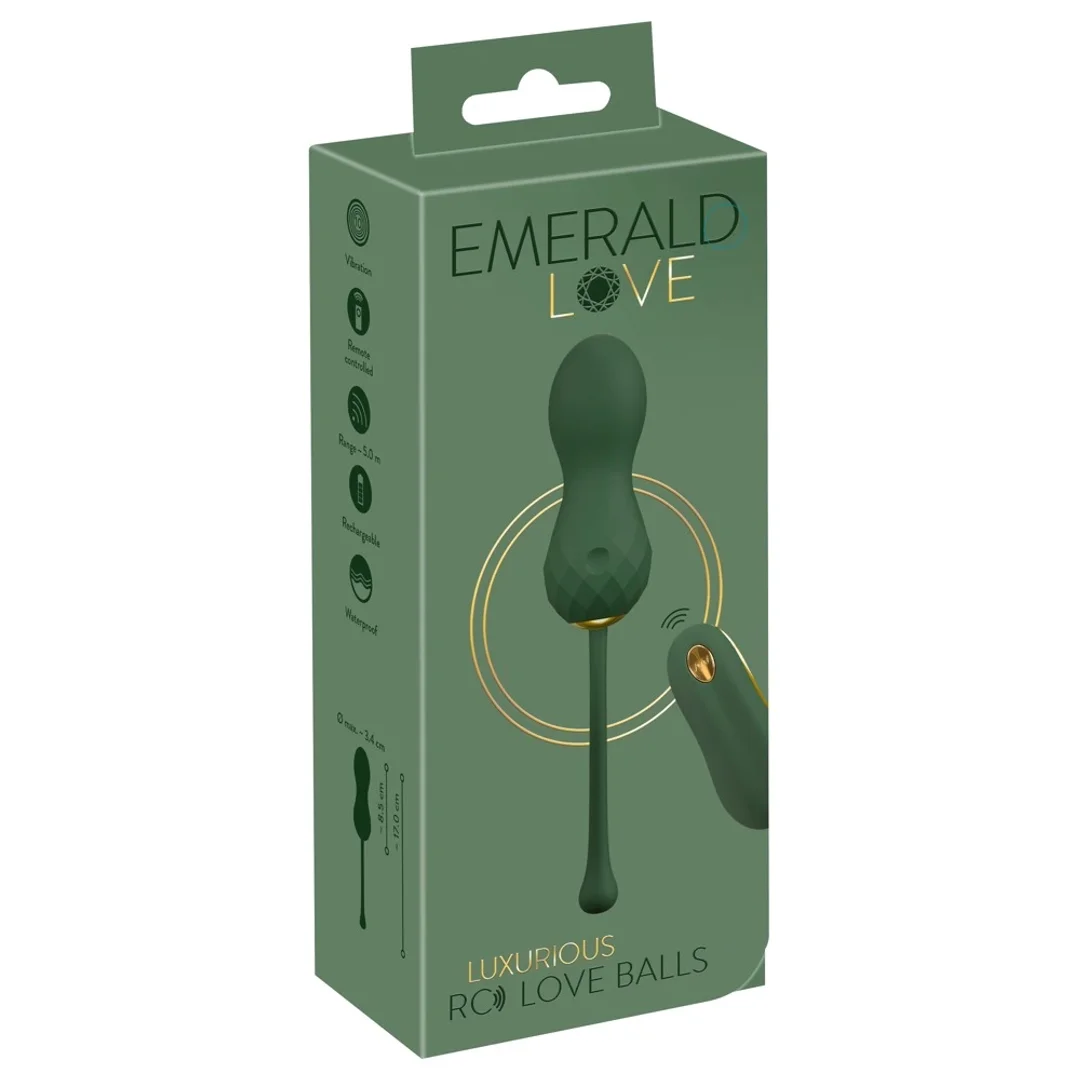 Emerald Love Luxurious RC - kulki trenujące z pilotem, zielone