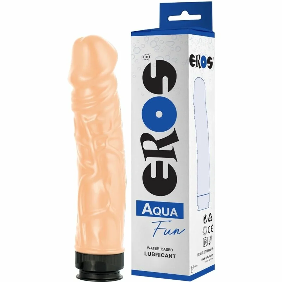 EROS Aqua Fun model 2w1 - silikonowy aplikator + żel na bazie wody 300ml
