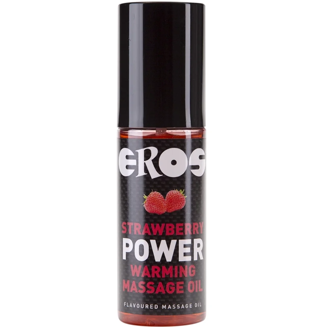 Eros Power Line Olejek Rozgrzewający do Masażu Truskawkowy 100ml