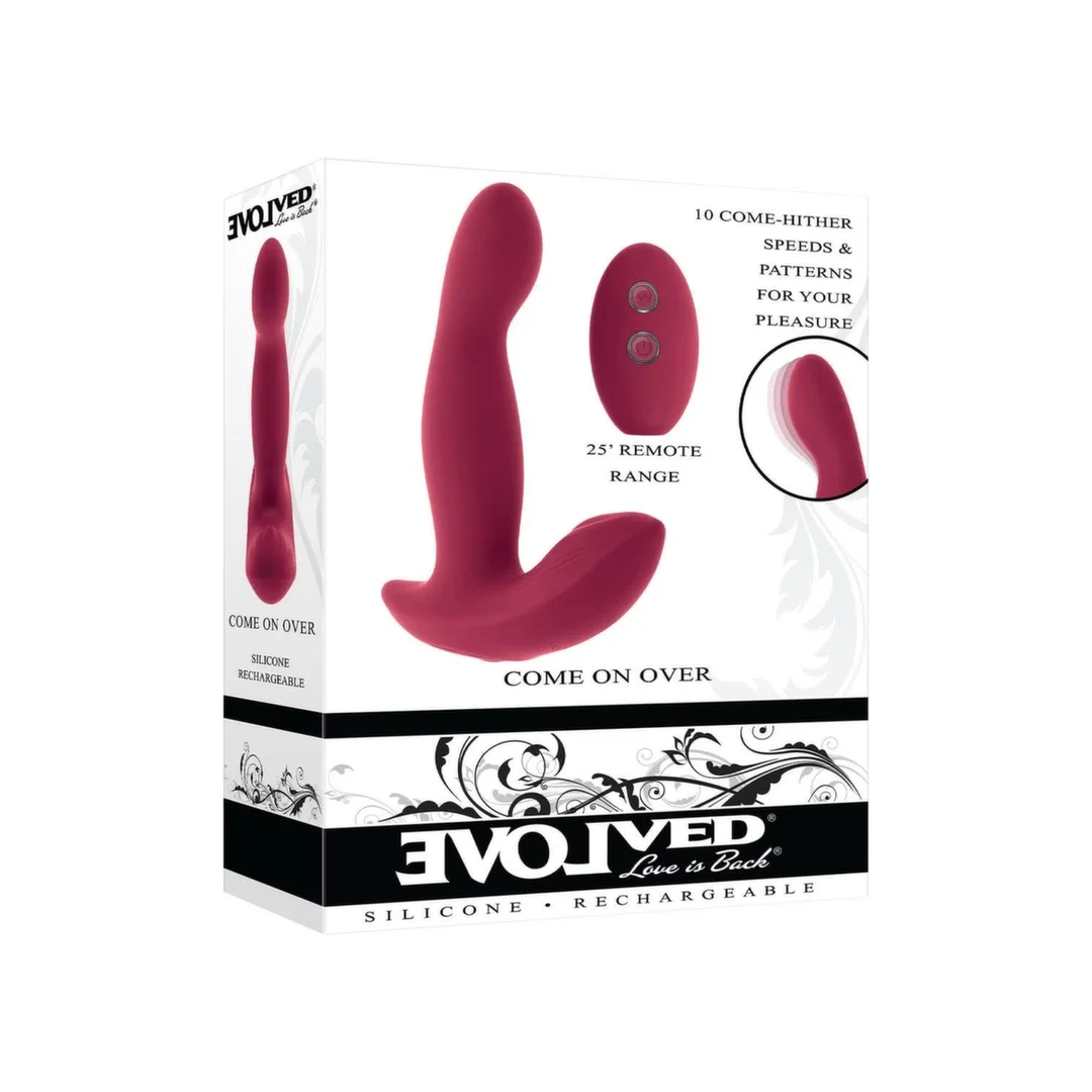 EVOLVED COME ON OVER - zaawansowane urządzenie intymne z pilotem, silikon