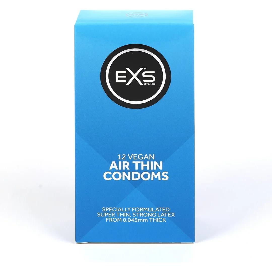 EXS Air Thin 12 sztuk - ultracienkie prezerwatywy lateksowe 56 mm