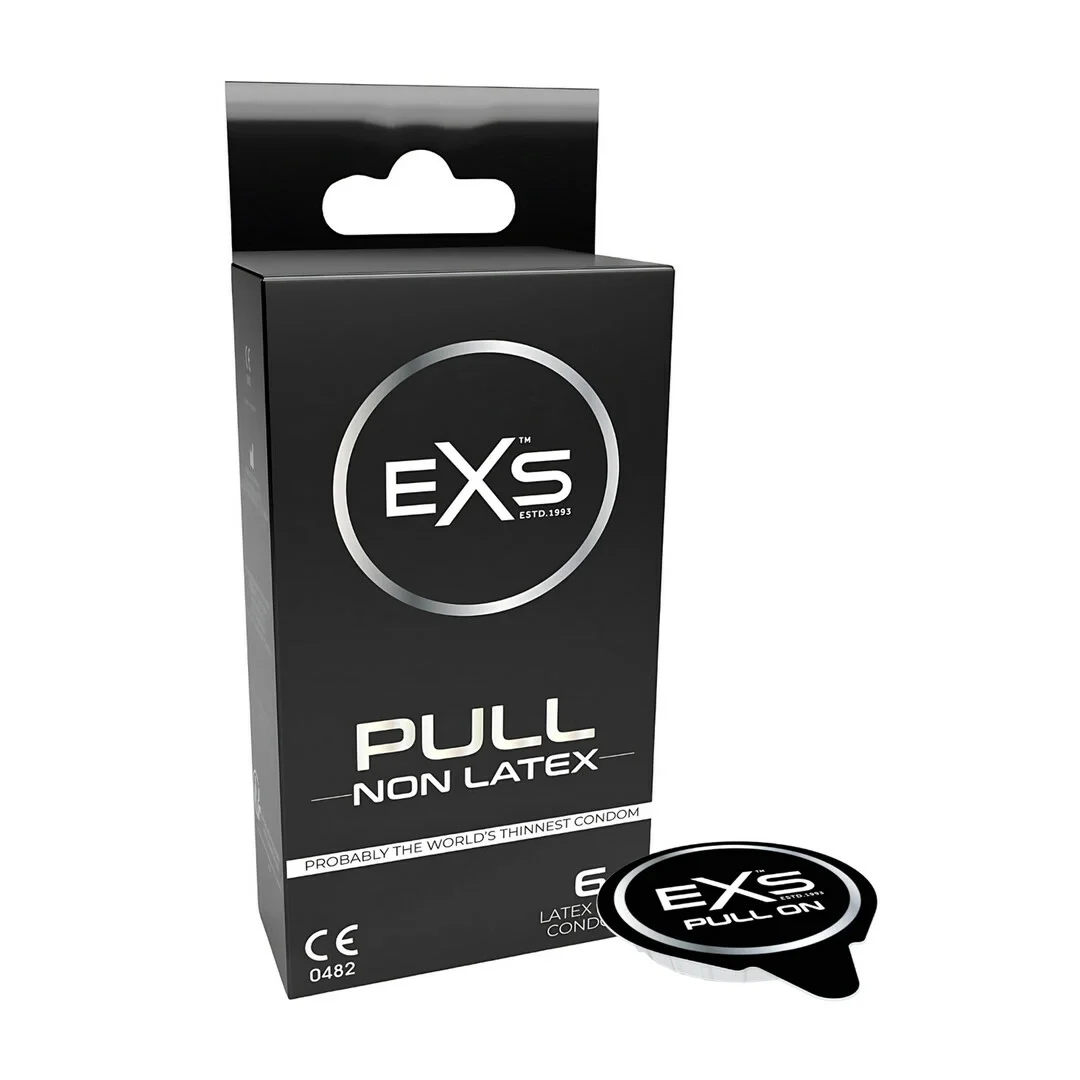 EXS Pull Bezlateksowe Prezerwatywy 6 szt. - System Strip, Ultra Cienkie