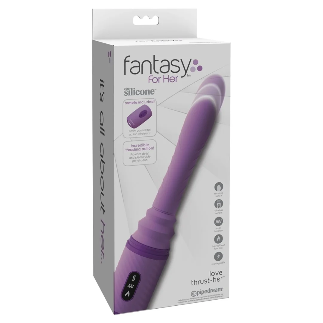 Fantasy For Her 3in1 - Wibrator z funkcją wstrząsow, wibracji i ogrzewania
