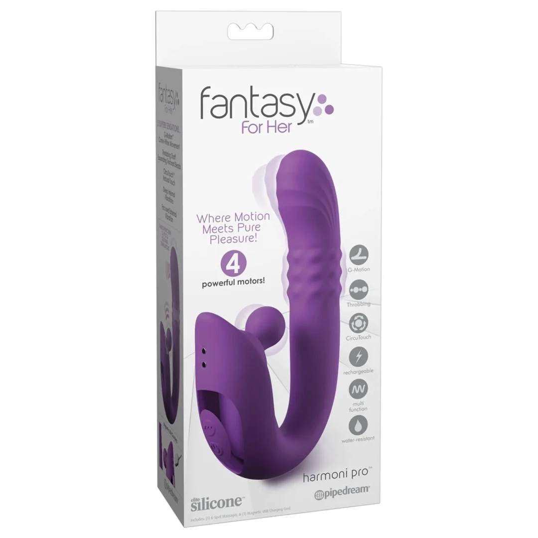 Fantasy For Her Harmoni Pro Purple - wielofunkcyjny masażer z 4 silnikami