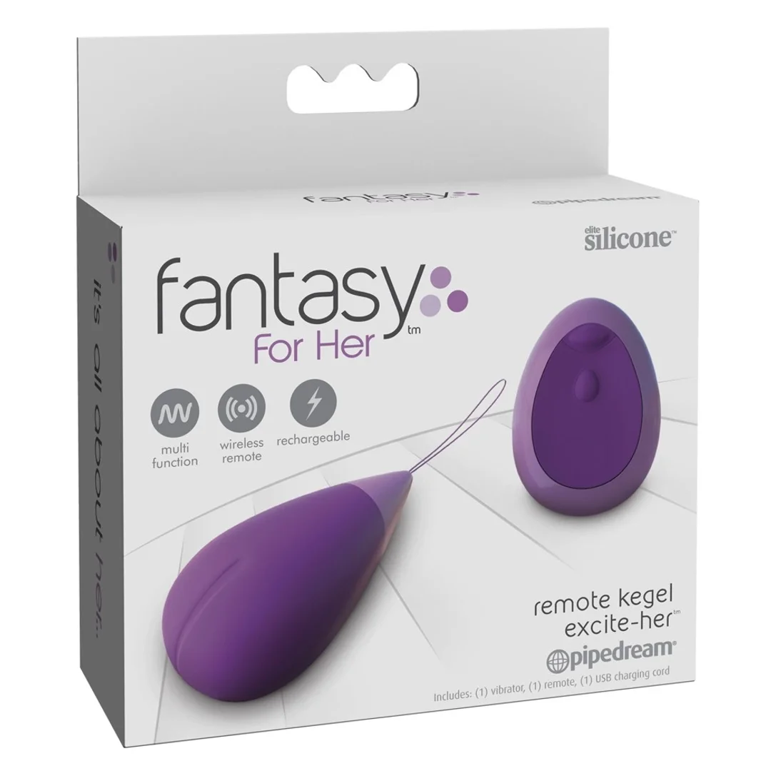 Fantasy For Her Wibrujące Jajko z Pilotem 12,1 cm Fioletowe