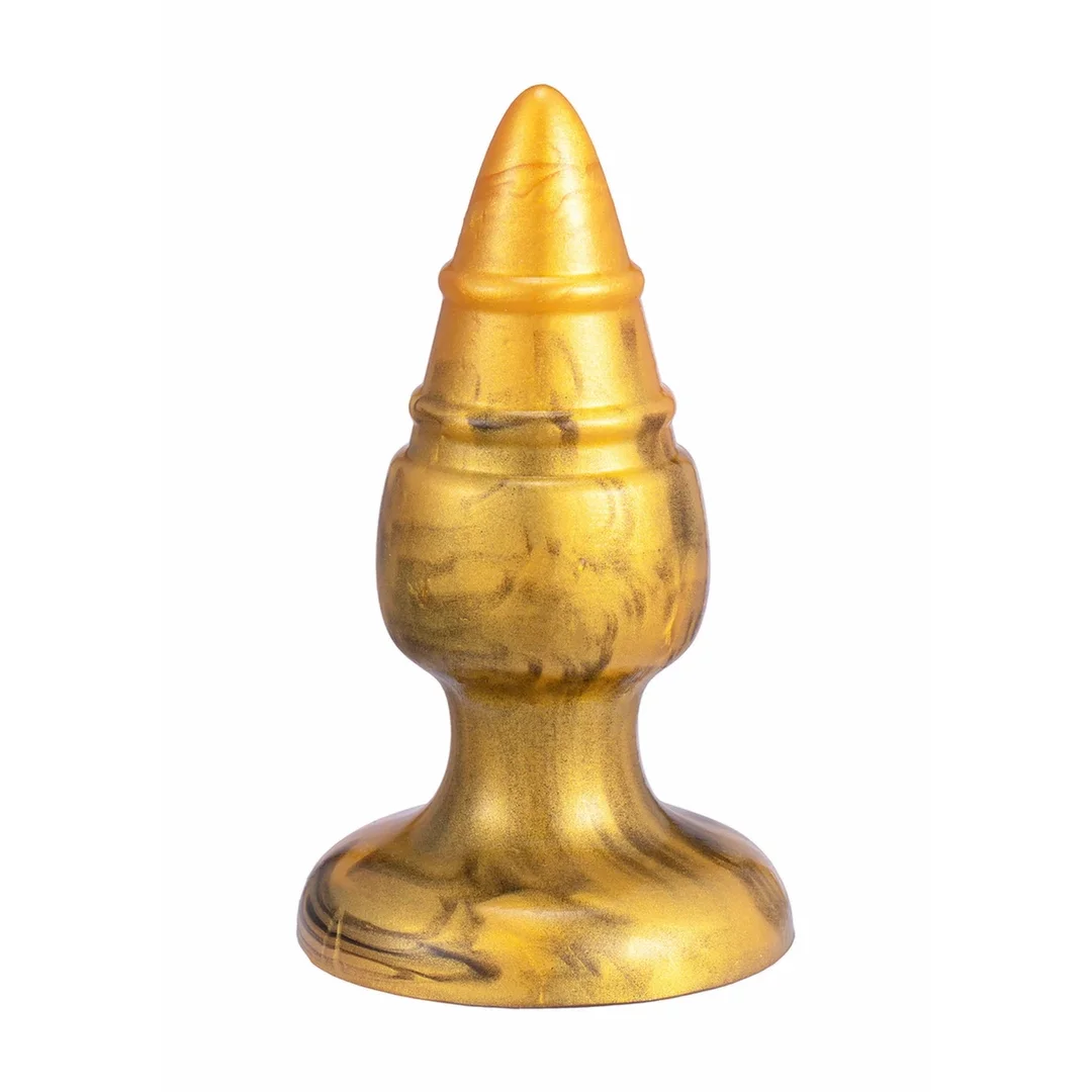 Fantasy Plug Goldy - silikonowy model termoaktywny, złoty, SILEXPAN