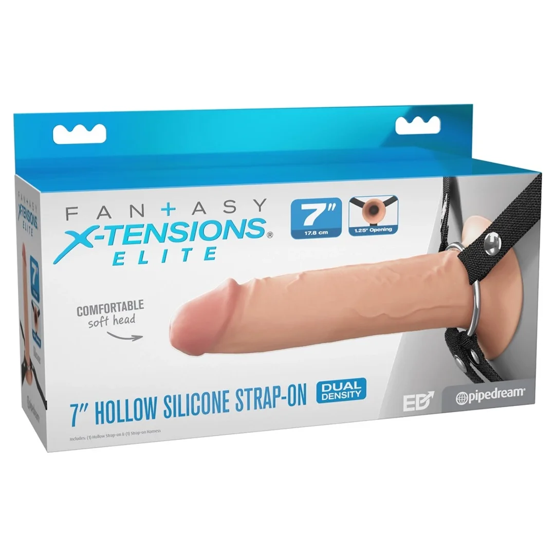 Fantasy X-tensions Elite FXTE7 Osłona Silikonowa 19 cm z Paskiem Hollow