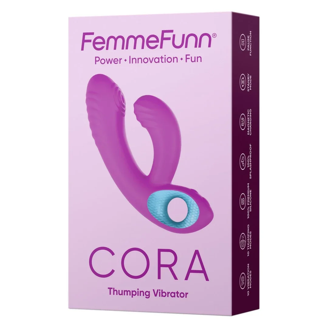 FemmeFunn Cora Purple - wielofunkcyjny masażer z 10 trybami pracy