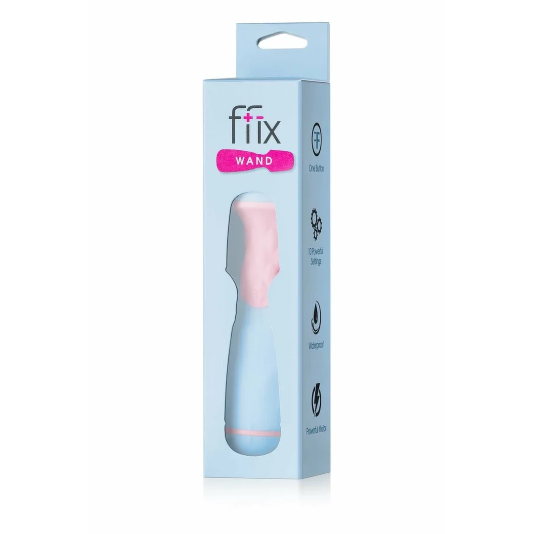 FemmeFunn FFIX Wand Light Blue - kompaktowy masażer 10 trybow