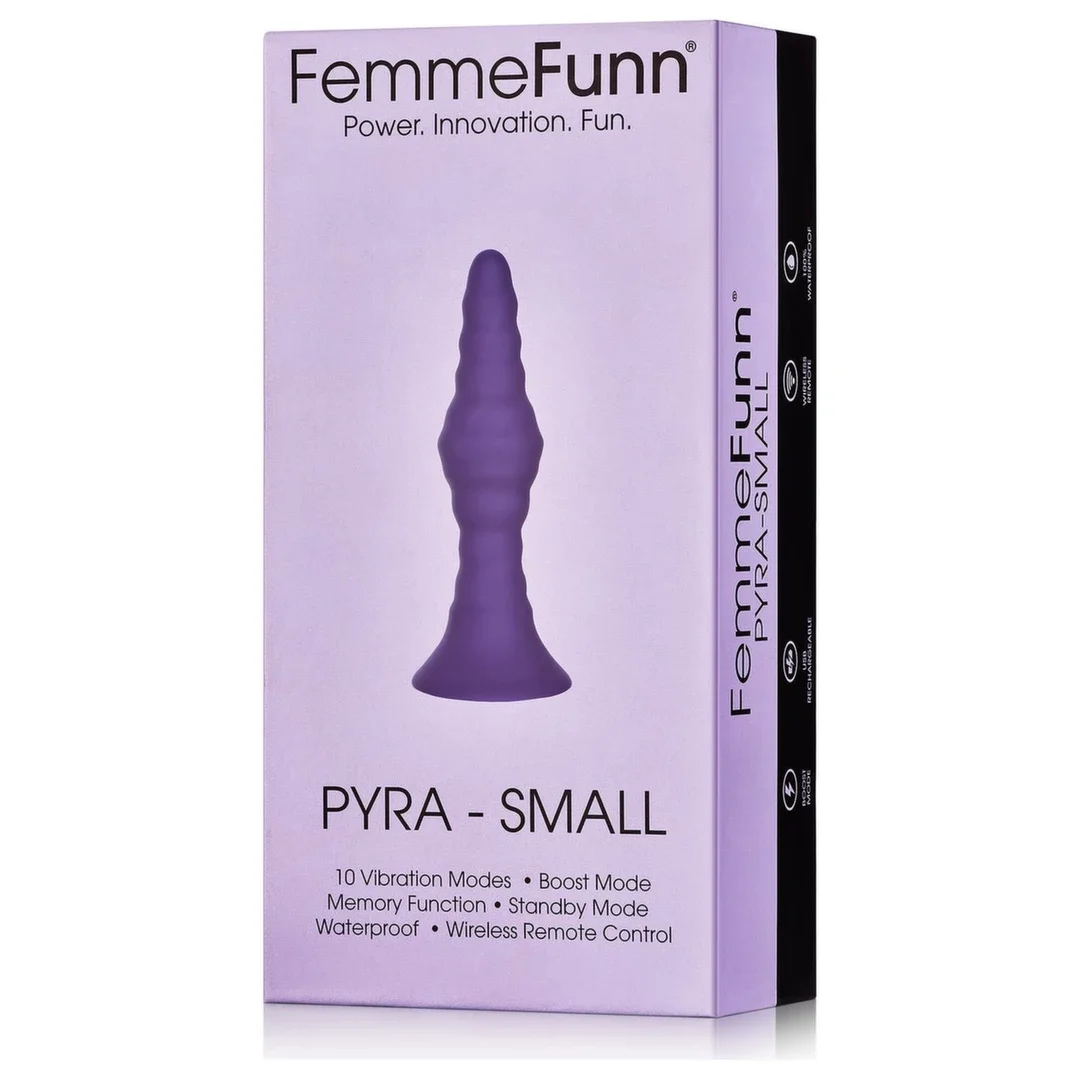 FemmeFunn Pyra Small Dark Purple - wibrująca maszyna intymna z pilotem