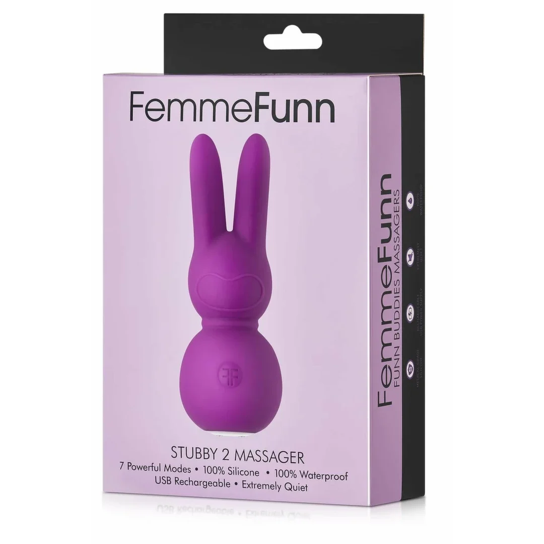 FemmeFunn Stubby 2 Massager Purple - kompaktowy masażer z 7 trybami