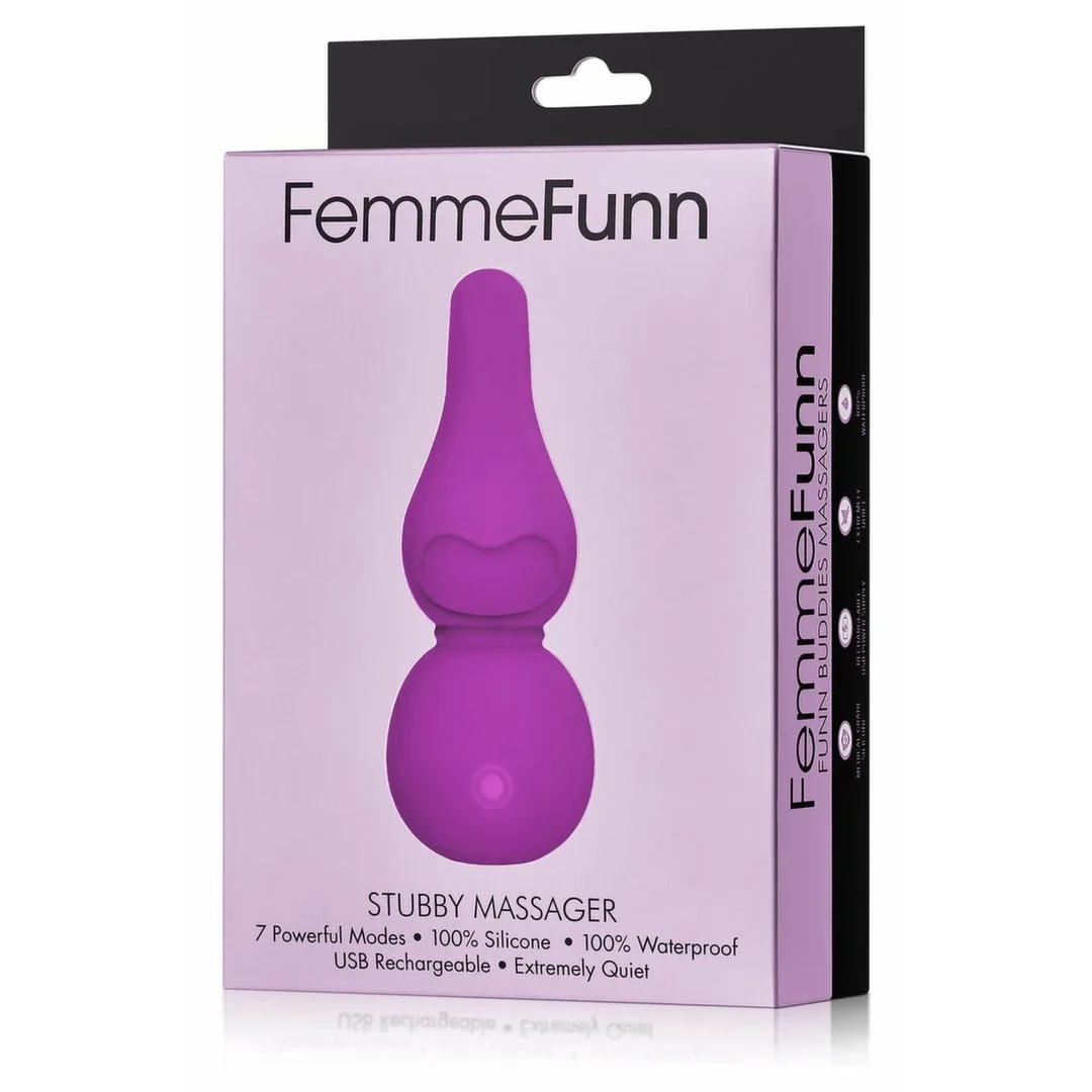 FemmeFunn Stubby Massager Purple - kompaktowy masażer 7 trybow