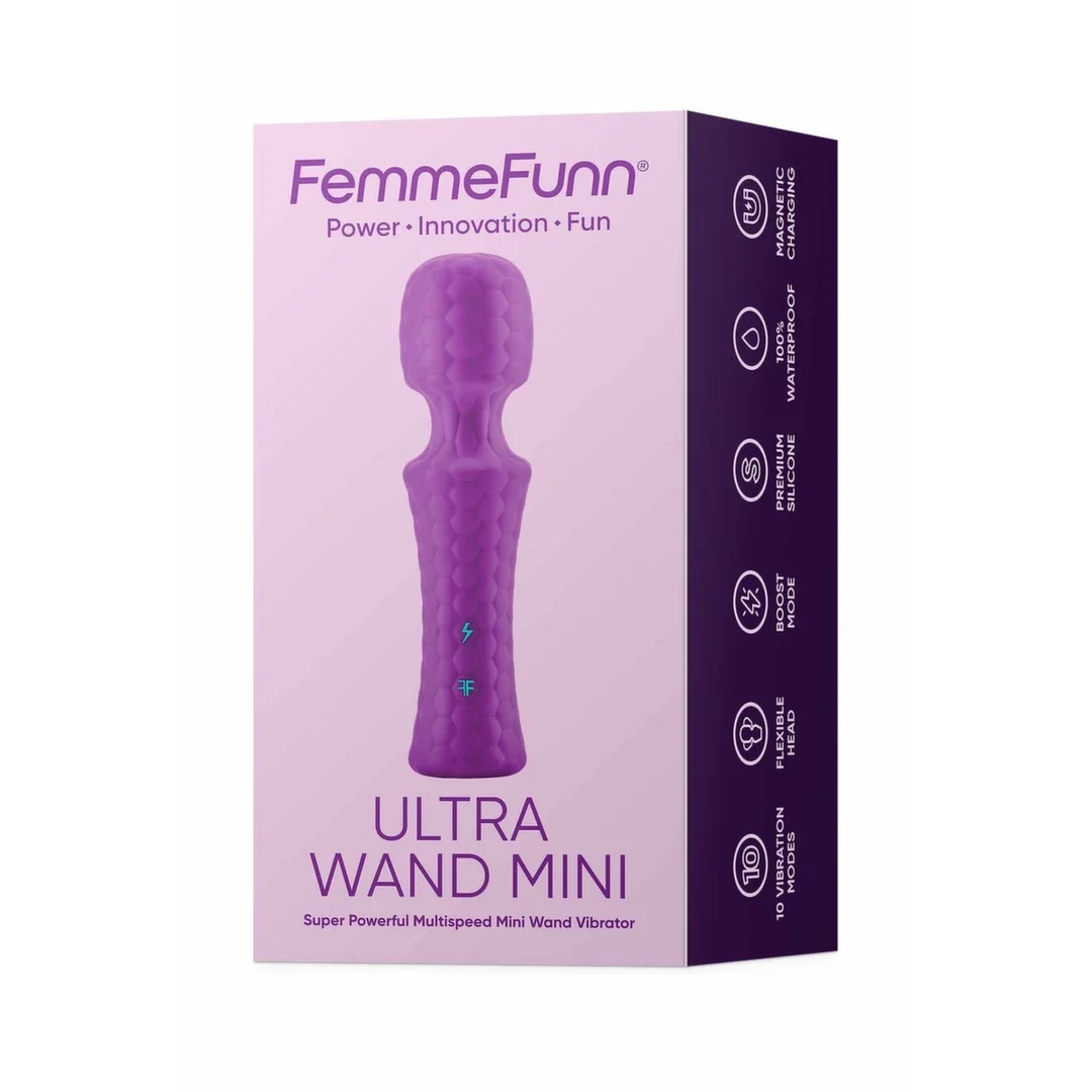 FemmeFunn Ultra Wand Mini Purple - kompaktowy masażer wielofunkcyjny