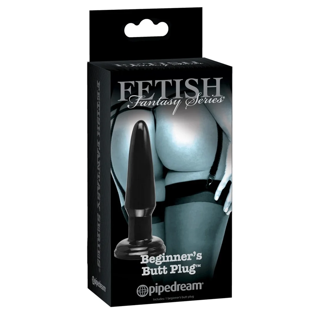 Fetish Fantasy Stożkowa Wtyczka Anatomiczna z Podstawą Ssącą Czarna 11,4 cm