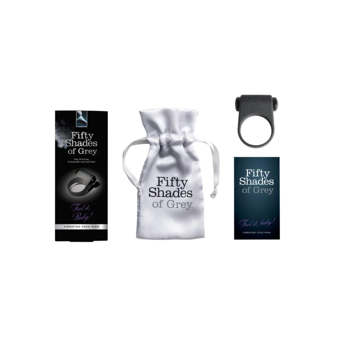 Fifty Shades of Grey Feel It Baby silikonowy pierścień wibrujący