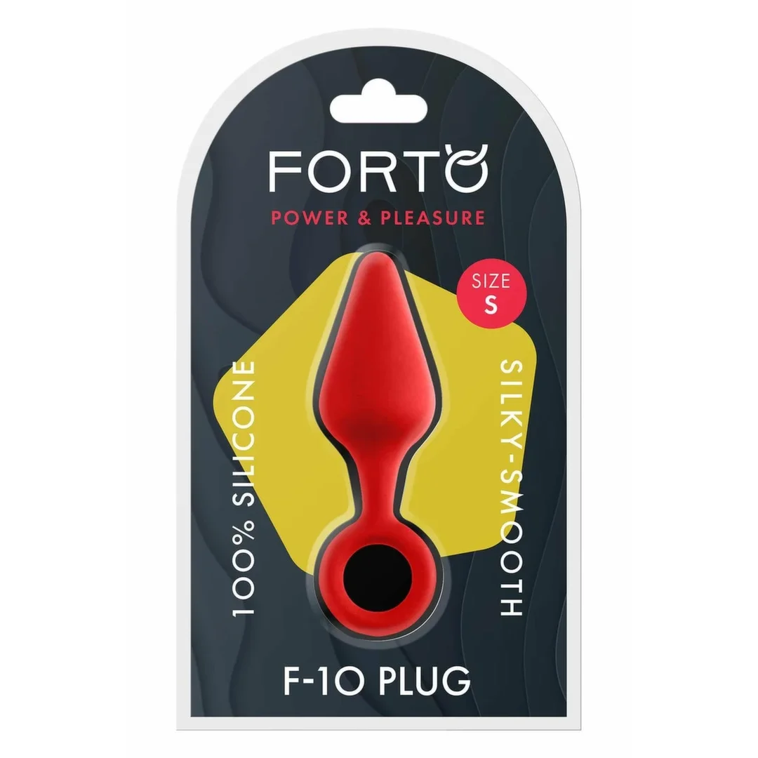 FORTO F-10 silikonowy korek z uchwytem, mały, czerwony