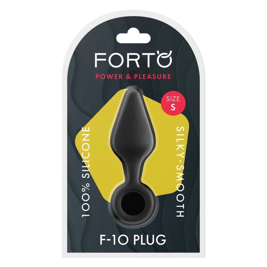 FORTO F-10 silikonowy stożkowy korek z uchwytem, czarny, rozmiar S