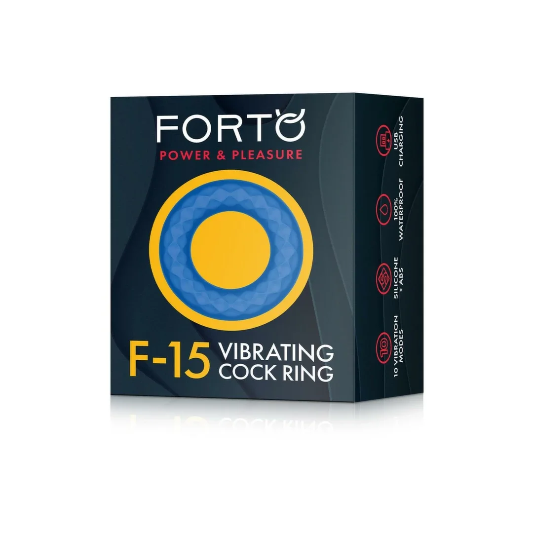 FORTO F-15 Pierścień Wibrujący Blue 10 Trybow Wodoodporny USB