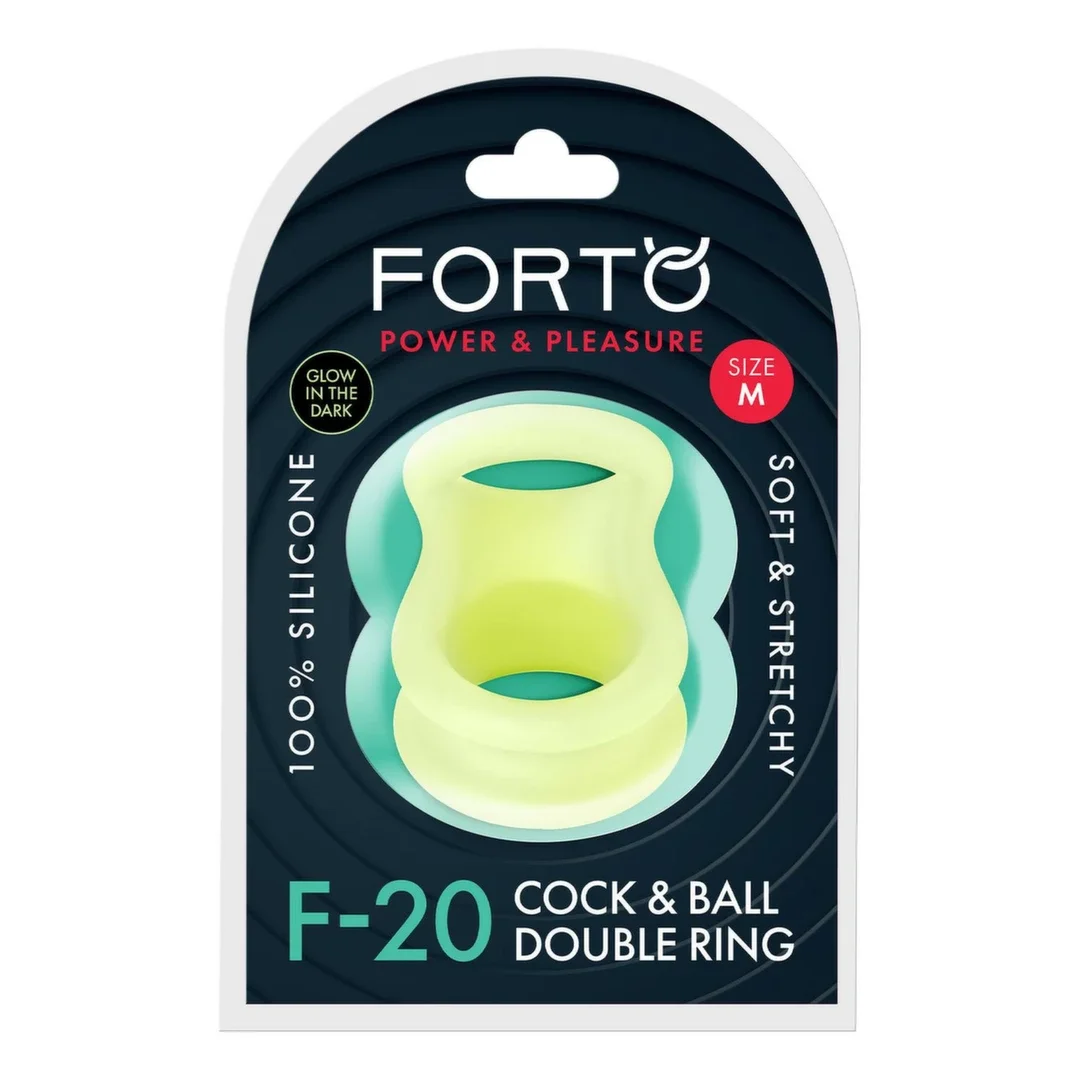 FORTO F-20 Balls Stretcher Medium Glow silikonowy rozciągliwy pierścień
