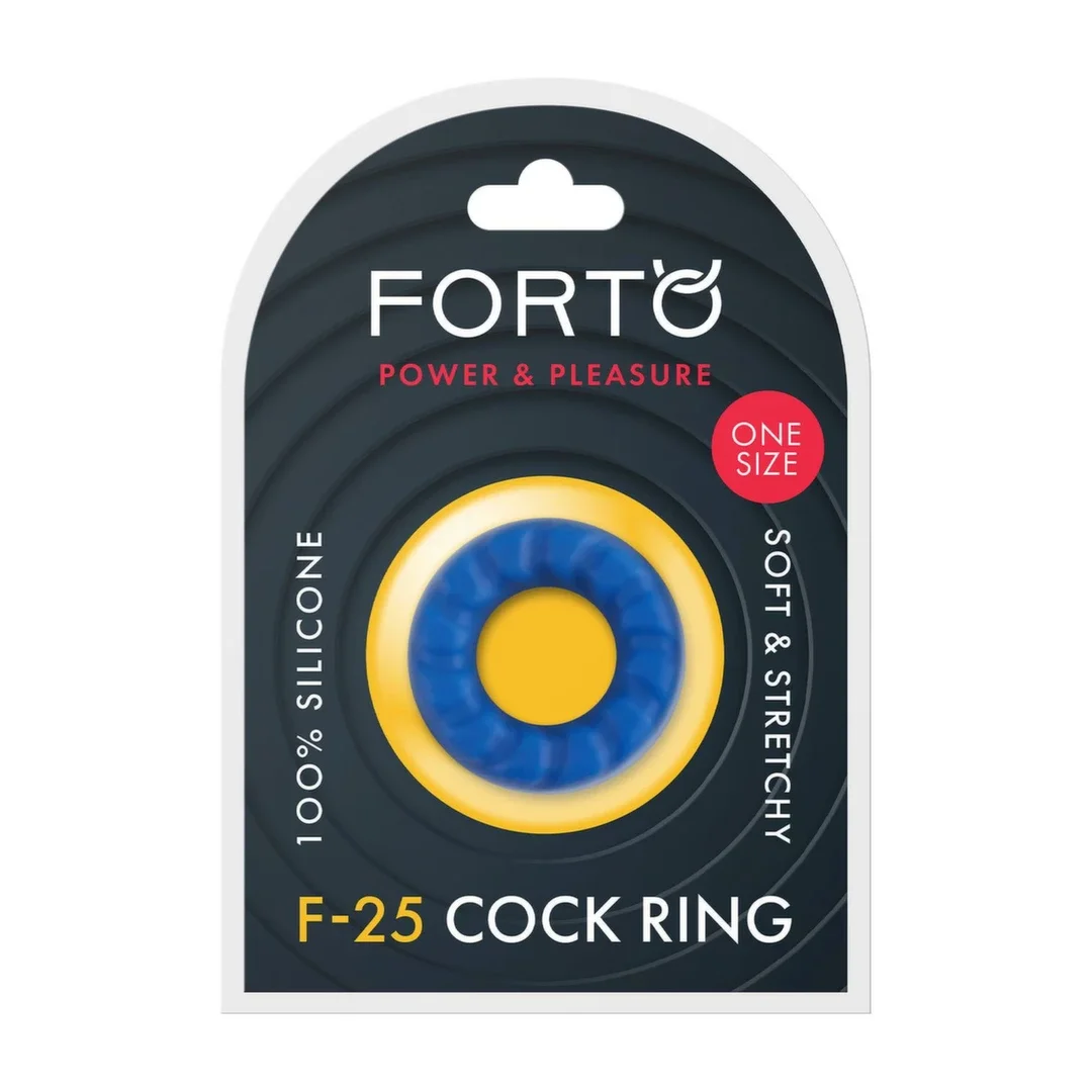 FORTO F-25 Pierścień anatomiczny silikonowy 23mm niebieski