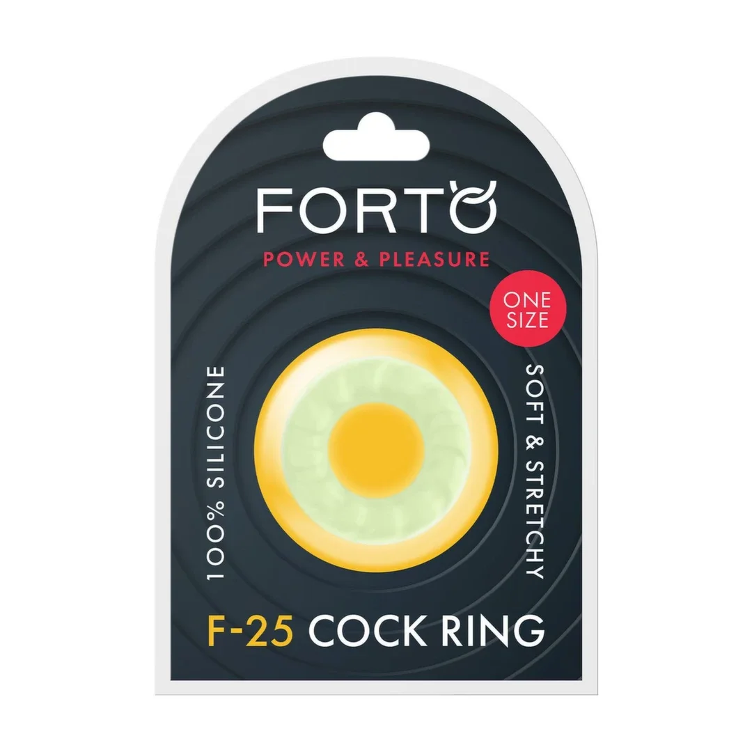 FORTO F-25 Pierścień Intymny 23mm Glow z Silikonu Premium