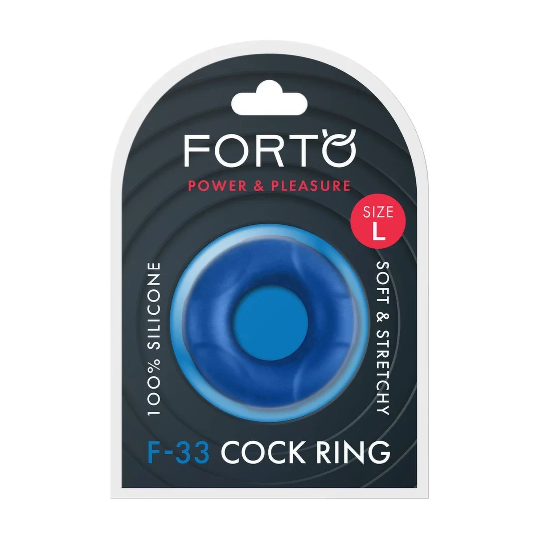 FORTO F-33 Large Niebieski Pierścień Anatomiczny 25mm Silikonowy