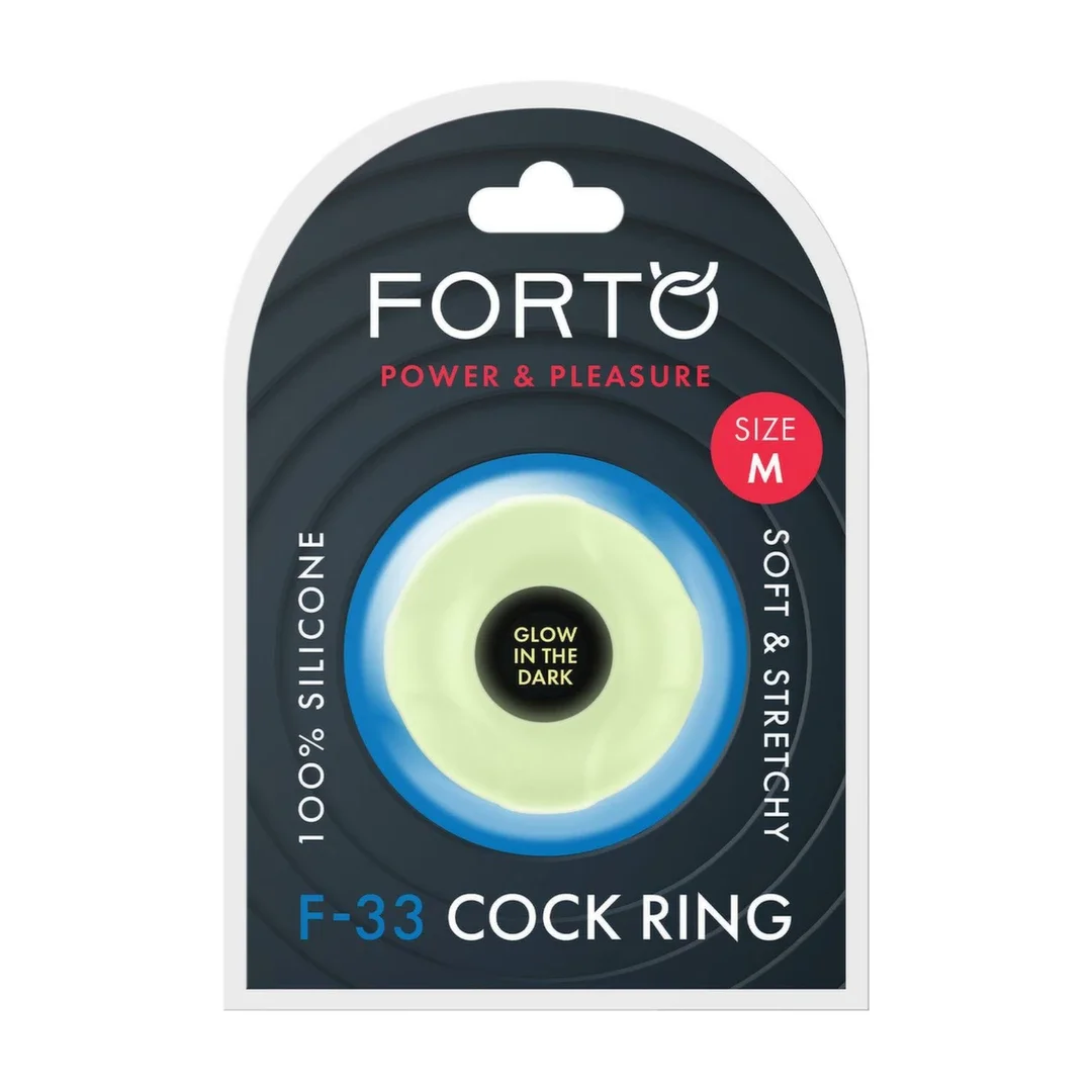 FORTO F-33 Pierścień Intymny Medium 21mm Świecący w Ciemności