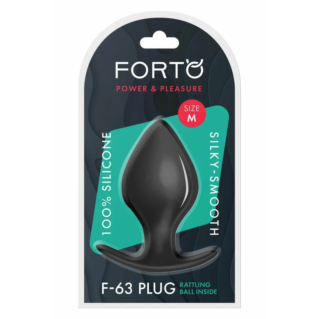 FORTO F-63 Rattler Spade Medium Black silikonowy korek z kulką