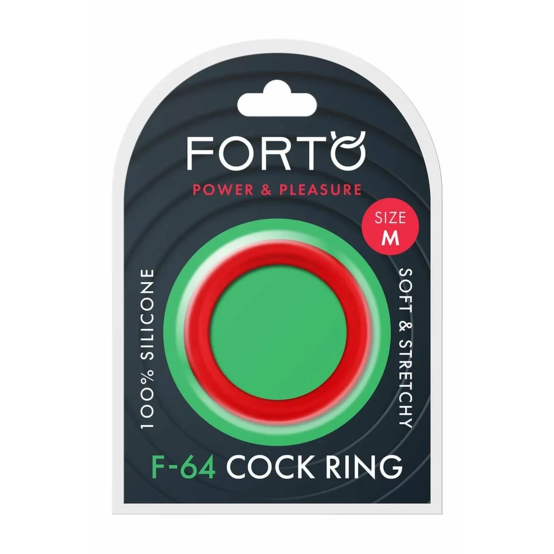 FORTO F-64 Pierścień Silikonowy 45mm Szeroki Medium Czerwony
