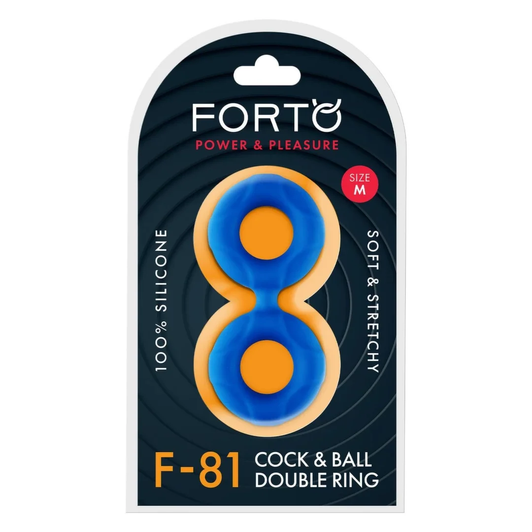 FORTO F-81 Double Ring 47mm Niebieski silikonowy pierścień podwojny