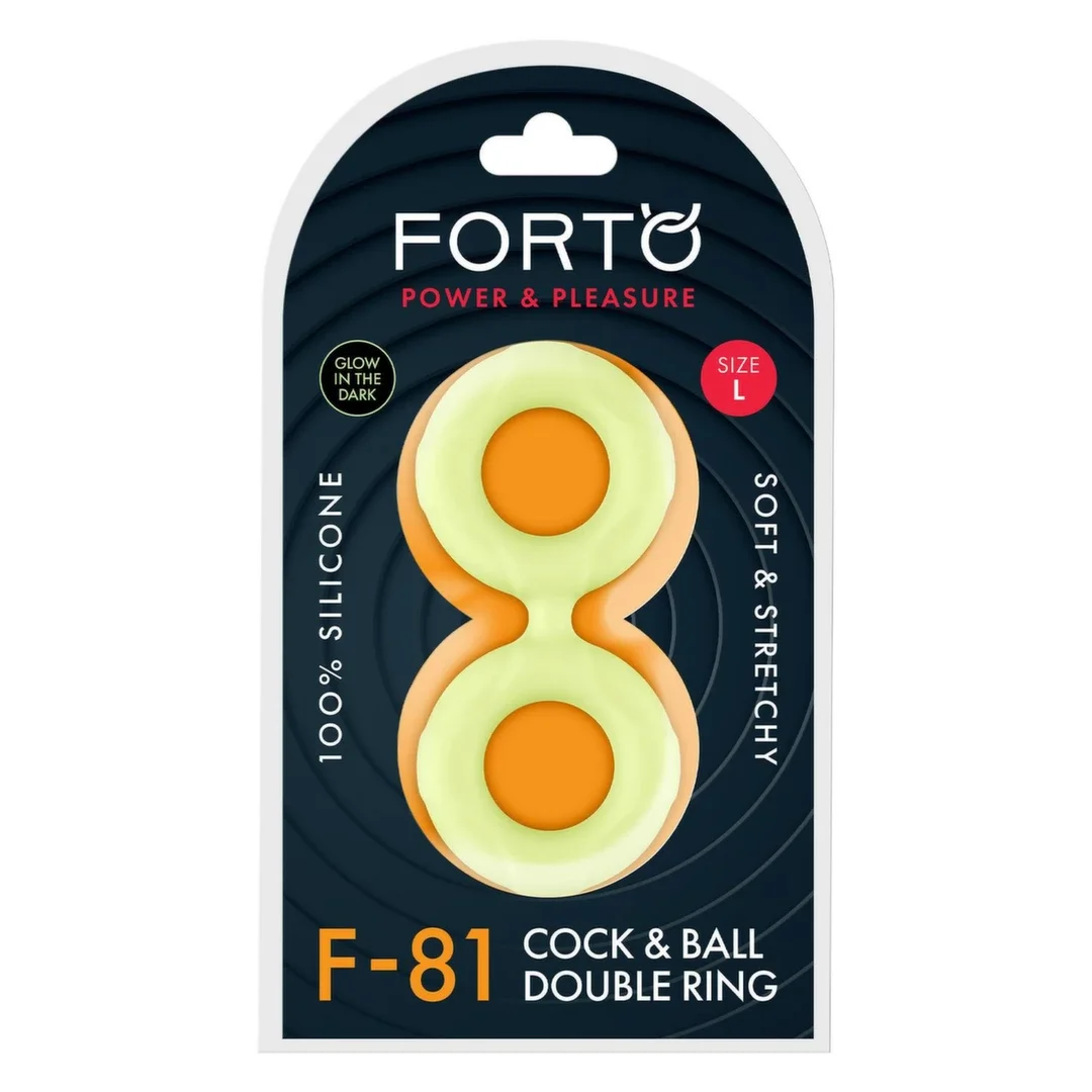 FORTO F-81 DOUBLE RING 51MM GLOW podwojny pierścień silikonowy świecący