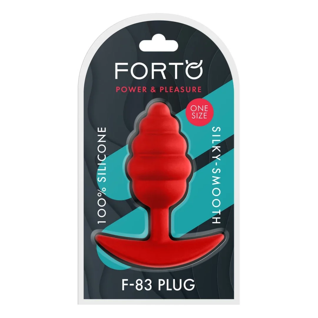 FORTO F-83 SPIR PLUG RED silikonowy korek spiralny średni czerwony