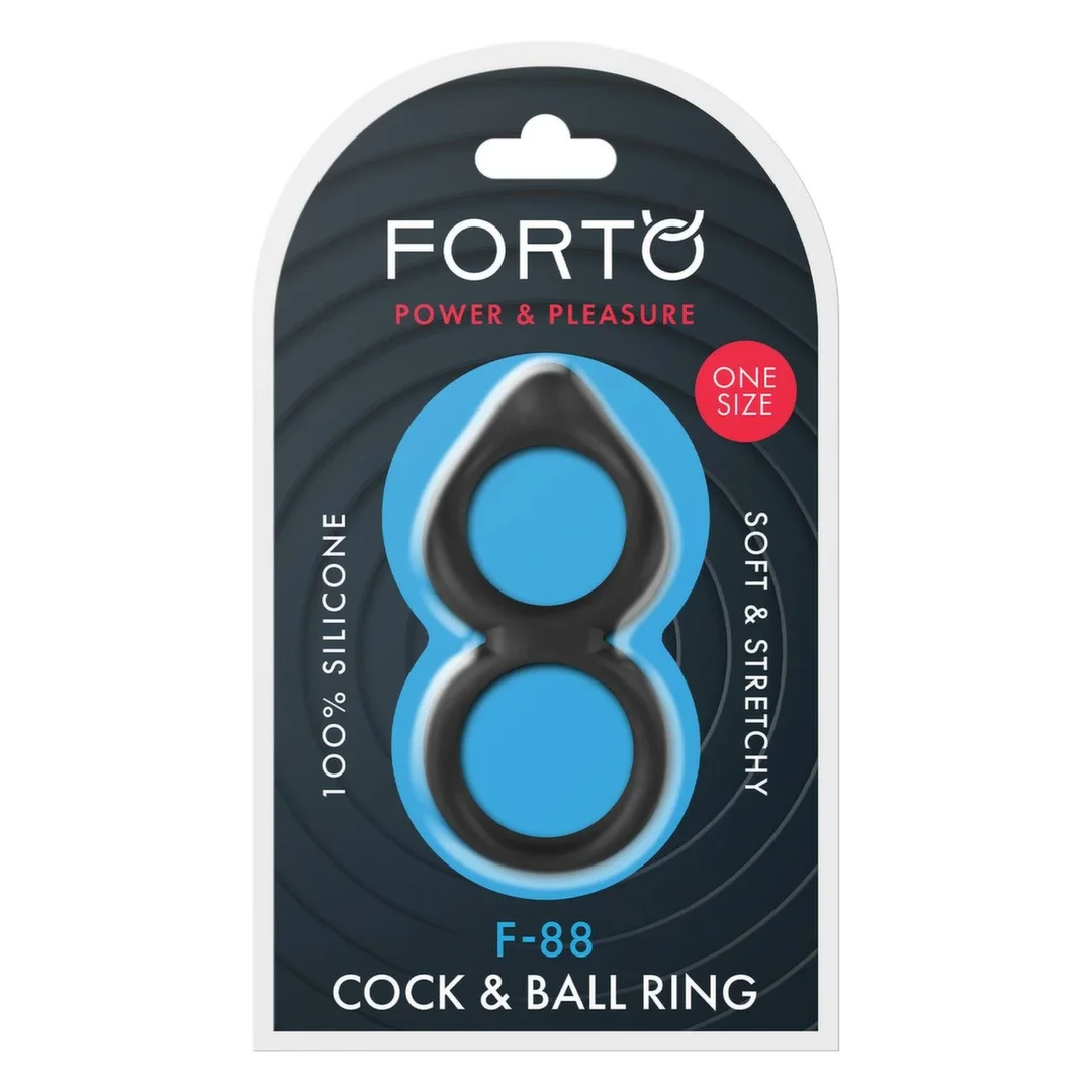 FORTO F-88 Double Ring Black silikonowy pierścień podwojny czarny