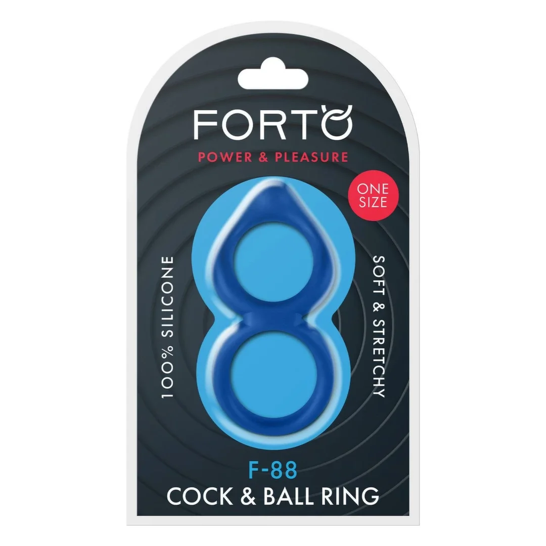 FORTO F-88 Double Ring Blue silikonowy pierścień podwojny elastyczny
