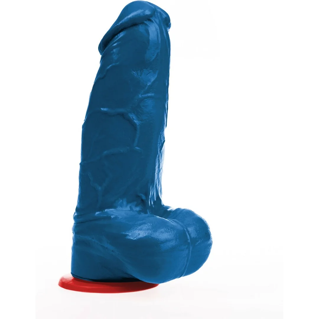Fuck & Fist Freyr Model M - niebieska anatomiczna forma z przyssawką 20 cm