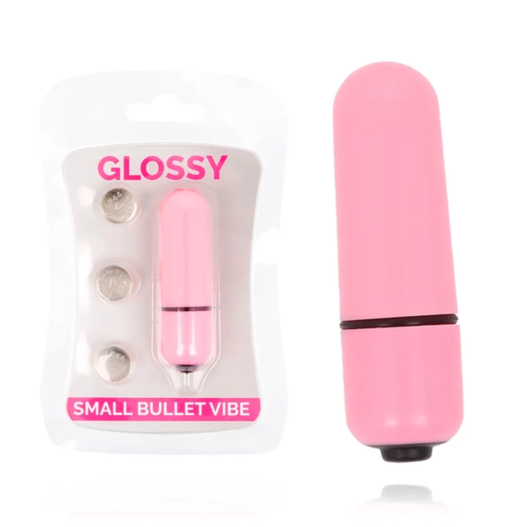Glossy Brilliant Mini Wibrator Bullet Rożowy, wodoodporny, 58mm