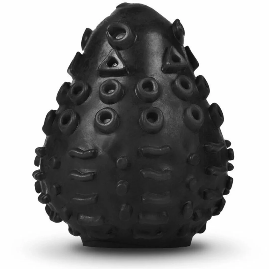 Gvibe G-Egg czarne - elastyczne jajko intymne z teksturą 3D TPE