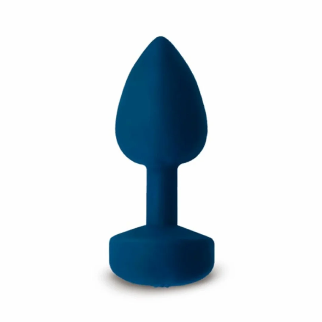 Gvibe Gplug Navy Blue Large - wibrująca zatyczka anatomiczna, silikonowa