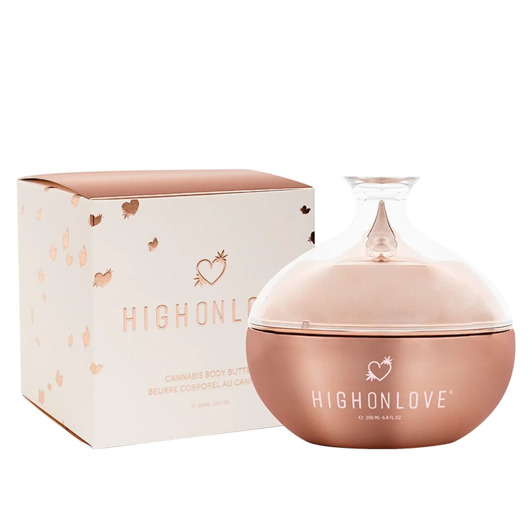 HighOnLove Cannabis Body Butter Masło do Ciała 200ml Liczi-Piwonia