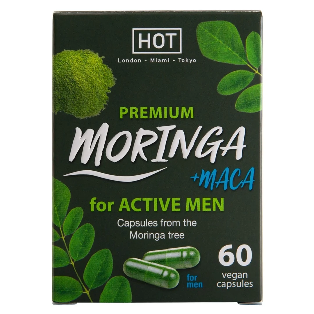 HOT BIO Moringa Man Caps 60 kapsułek - Suplement dla mężczyzn, wegański