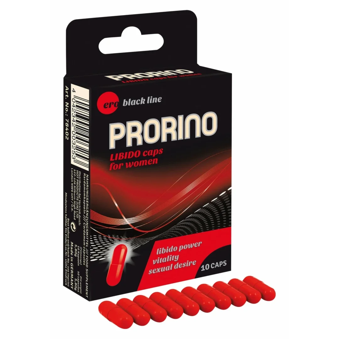 HOT Prorino Libido Caps For Women 10 kapsułek - wsparcie energii i witalności
