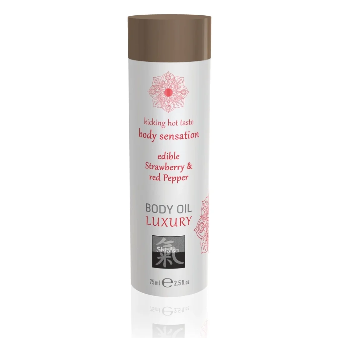 Hot Shiatsu Olejek do masażu Truskawka z pieprzem 75 ml aromatyczny