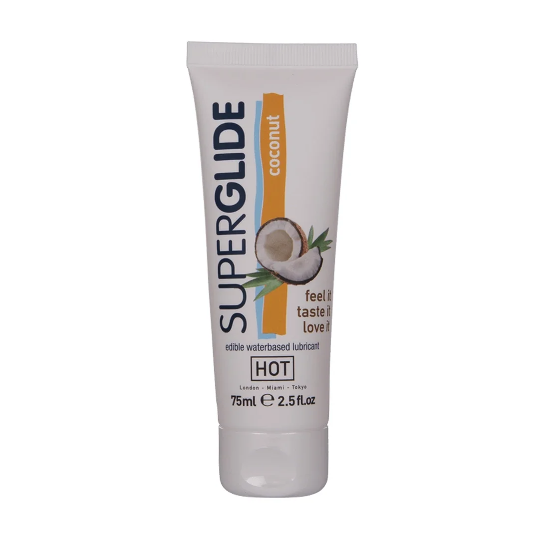 HOT Superglide Waterbased żel intymny spożywczy 75 ml smakowy