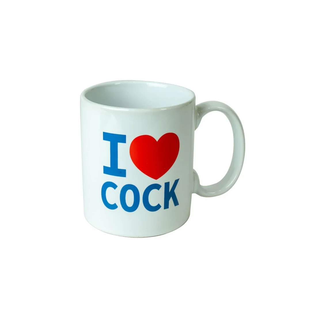 I Love Cock Mug kubek ceramiczny z napisem 330 ml biały