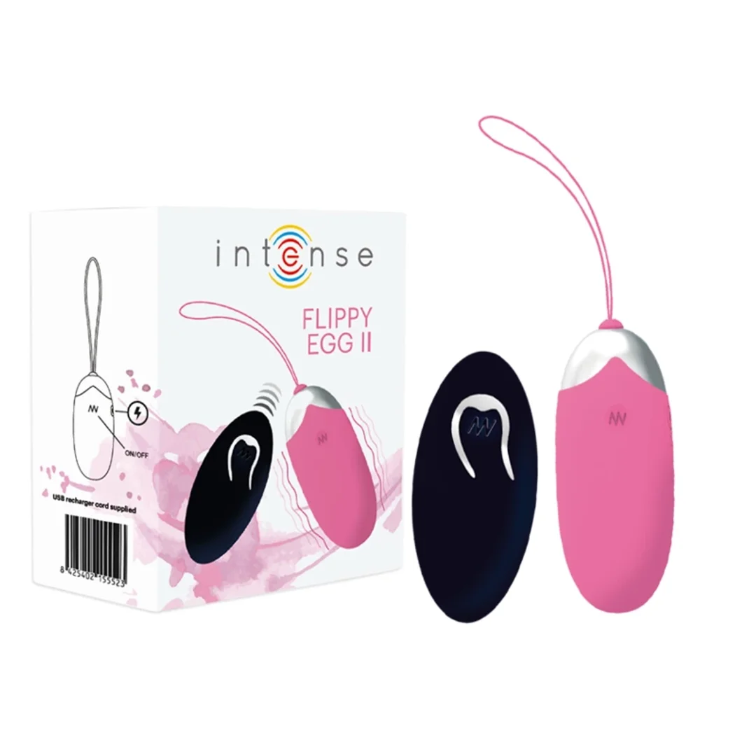 Intense Flippy II Wibrujący System Intymny z Pilotem Rożowy USB