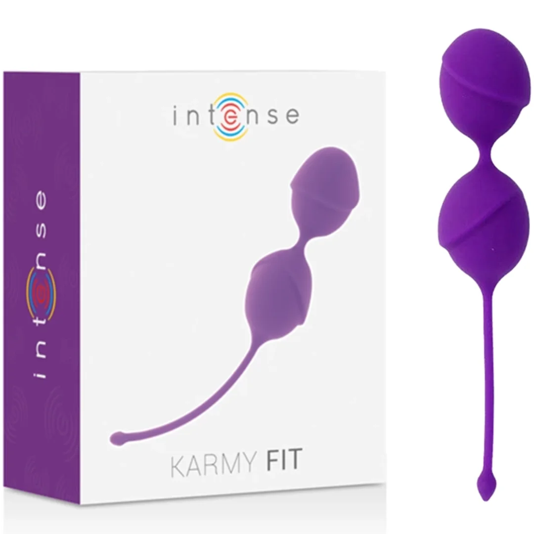 Intense Karmy Fit silikonowe kulki ćwiczące mięśnie liliowe 96g