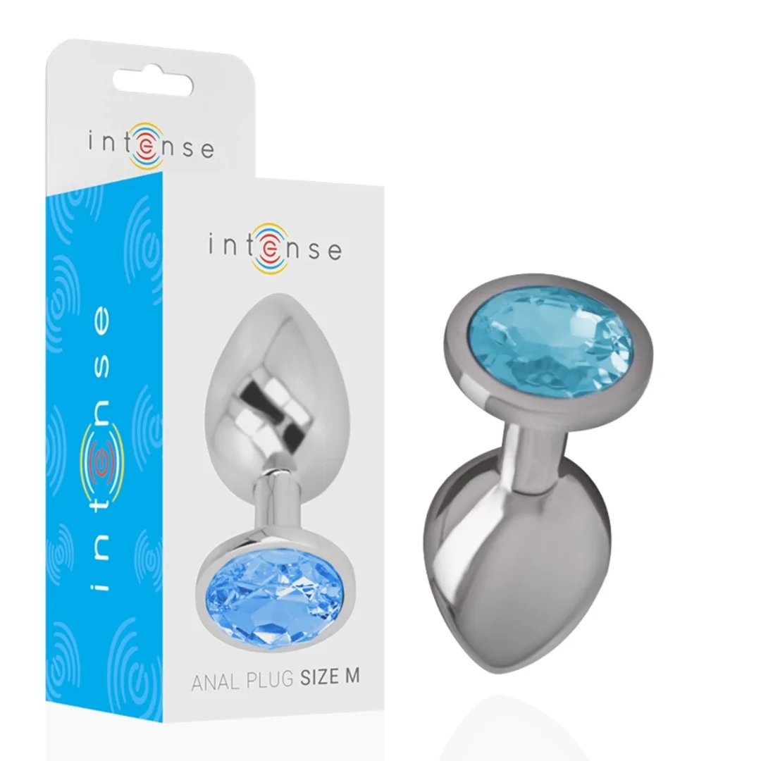 Intense Korek Anatomiczny Aluminium Niebieski Kryształ Rozmiar M