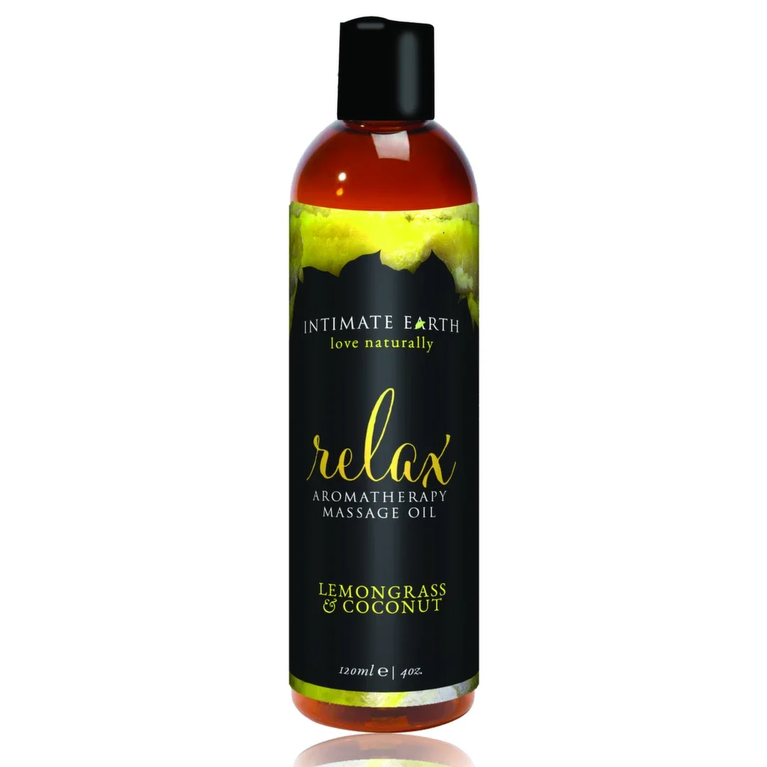 Intimate Earth Relax Olejek do masażu 120ml trawa cytrynowa kokos